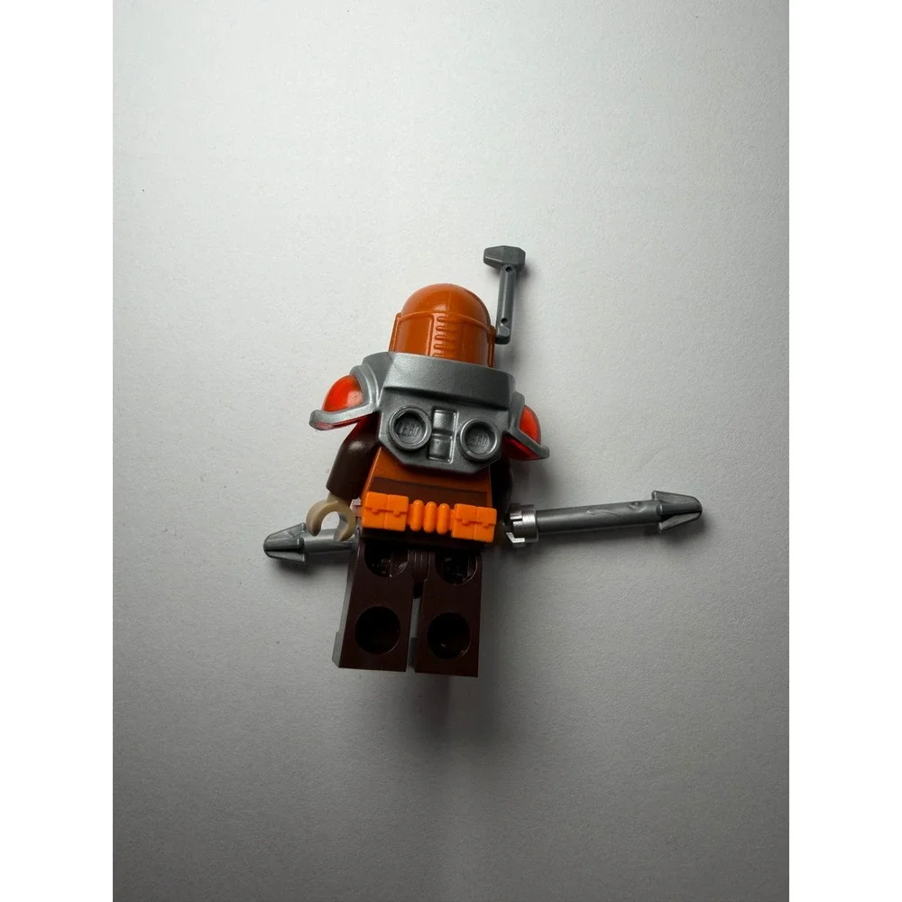 LEGO Star Wars Fenn Rau Mandalorian Rebels Minifigure Orange Armor Spear Toy